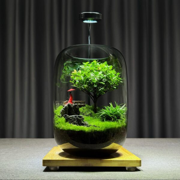 【 Tree of Life 】 Moss Micro Landscape Ecological Bottle Desktop Ecological Bottle Landscape Creative Green Plant Office Desktop - Image 2