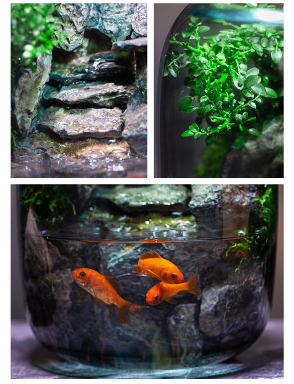 Shishang Qingquan E-style Moss Micro Landscape Office Desktop Micro Landscape High end Ecological Tank Decoration Green Plant Bonsai - Image 3